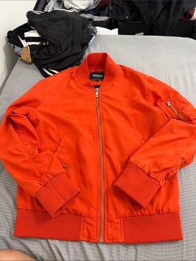 ZZs Men’s Bright Orange Bomber Jacket